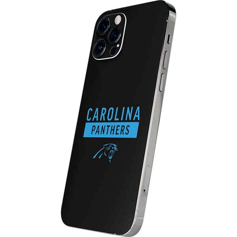 NFL Carolina Panthers Black Performance Series iPhone 12 Pro Skin